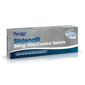 Image of Perrigo Sildenafil 50mg Film-coated Tablet 8's