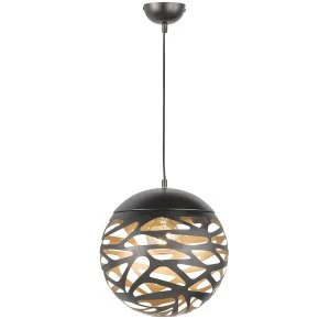 Image of Wofi Rachel Pendant Light - Black/Gold