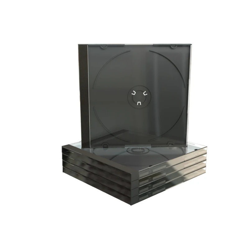 Image of MediaRange BOX31 optical disc case Jewel case 1 discs Black. Transpare