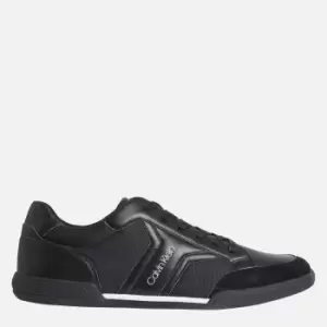 Image of Calvin Klein Faux Leather and Mesh Trainers - UK 7