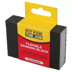 Image of Fit For The Job Flexible Sanding Block - Fine/Medium Grade- you get 12