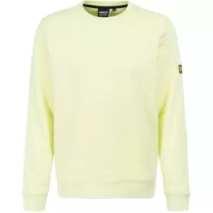 Image of Barbour International Racer Badge Crew Neck Sweatshirt - Yellow