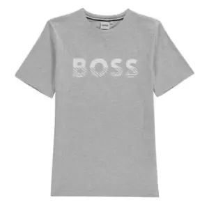 Image of Boss Bold Logo T-Shirt Junior Boys - Grey