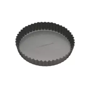 Image of MasterClass Non Stick Fluted Loose Base Quiche Tin Round 18cm Grey
