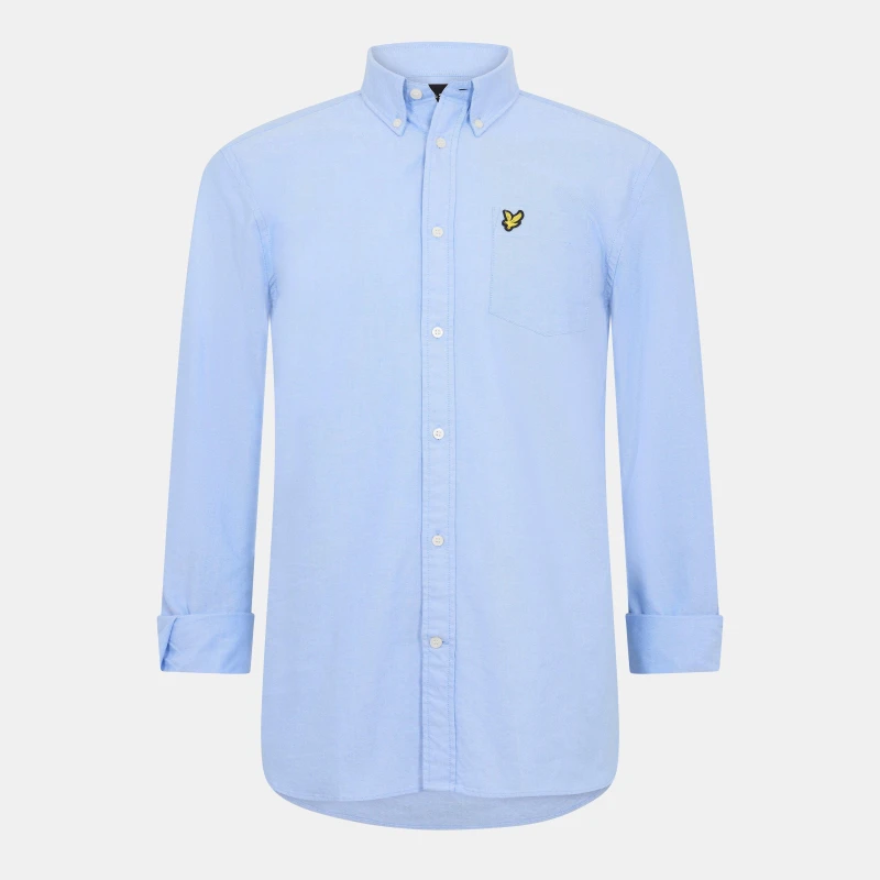 Image of Lyle and Scott Oxford Shirt - Blue Blue XS