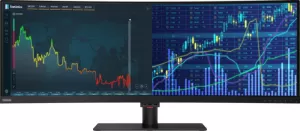 Image of Lenovo ThinkVision 44" P44W-10 Ultra HD Ultra Wide Curved 4K LED Monitor