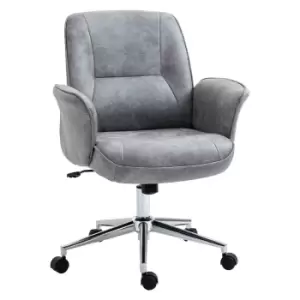 Image of HOMCOM Vinsetto Swivel Computer Office Chair - Light Grey