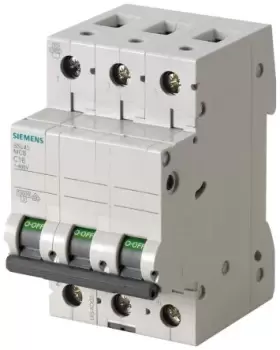 Image of Siemens SENTRON 32A MCB3P Curve B