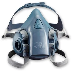 Image of 3M 7500 Series 7502 Reusable Half Face Mask Medium GreyBlue