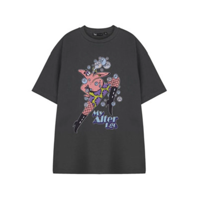 Image of (XXX-Large) SpongeBob SquarePants Short Sleeved T-Shirt (Unisex Grey)