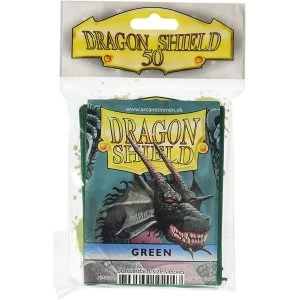 Image of Dragon Shield Standard Green Card Sleeves - 50 Sleeves