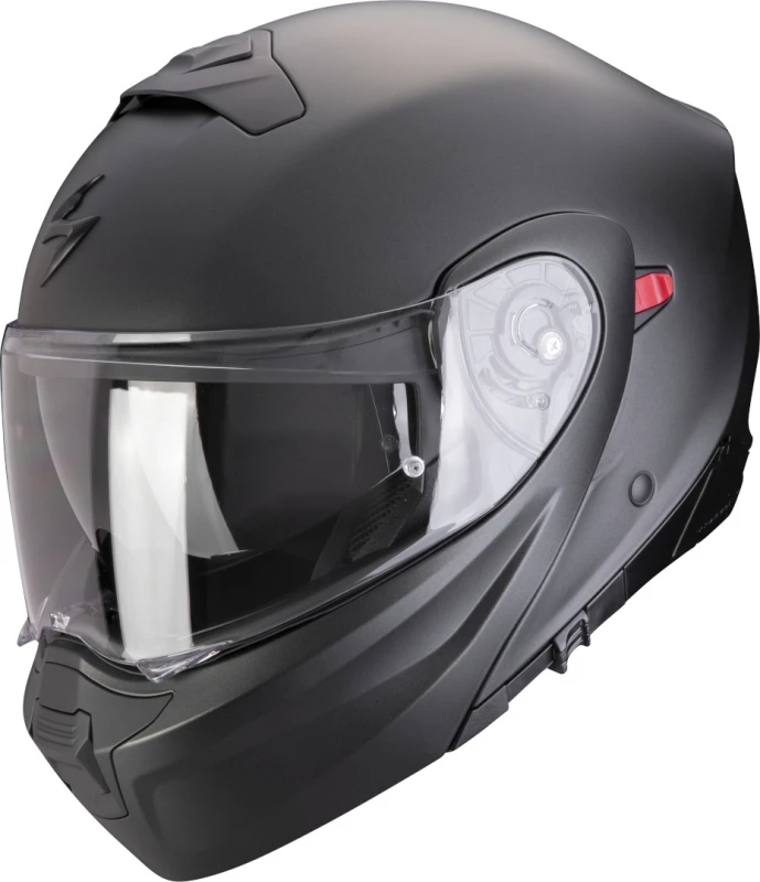 Image of Scorpion Exo-930 Evo Solid Black Perle Mat Modular Helmet Size XL