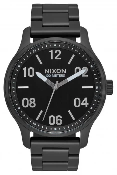 Image of Nixon Patrol Black / Silver Black IP Steel Bracelet Watch