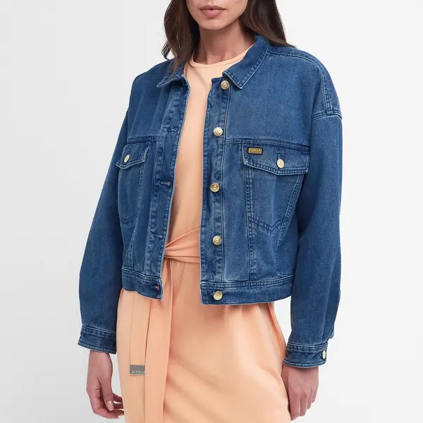 Image of Barbour International Lorimer Denim Overshirt - UK 10