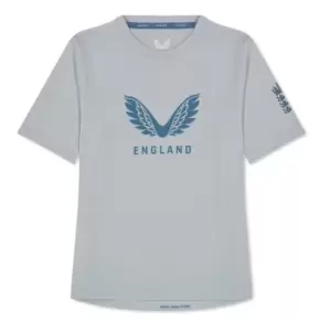 Image of Castore England Cricket Crew T Shirt Juniors - Blue