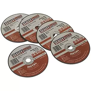 Image of Genuine SEALEY PTC/3C5 Cutting Disc Ø75 x 2mm 10mm Bore Pack of 5