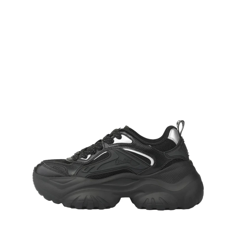 Image of Buffalo Womens Trainers Buffalo Bliss Mesh Noir Female 36