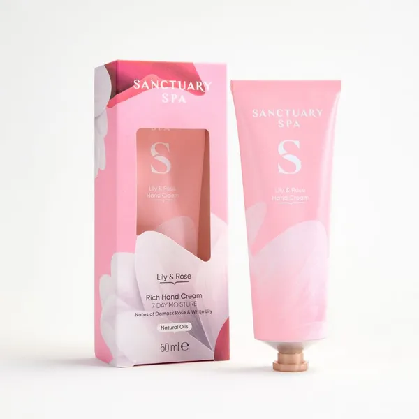Image of Sanctuary Spa Lily & Rose hand cream with nourishing effect 60 ml
