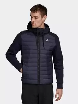 Image of adidas Varilite Hybrid Jacket, Brown, Size L, Men