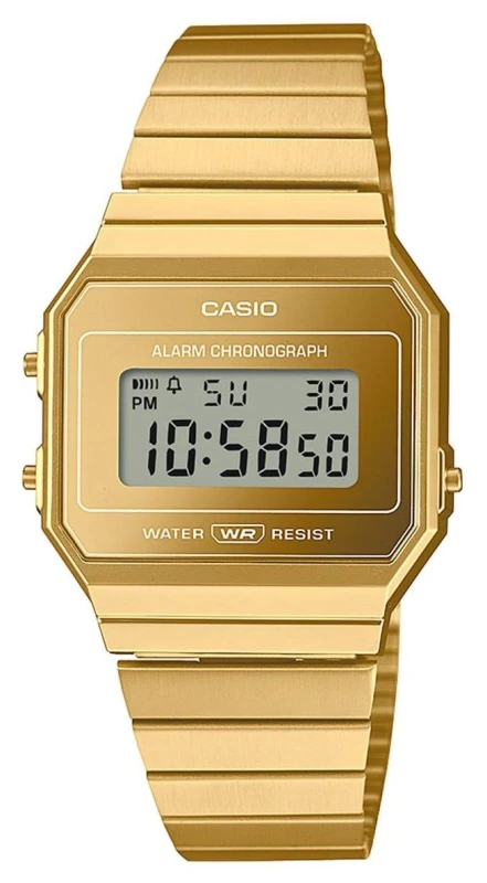 Image of Casio Casio A700WEVG-9AEF Collection 36mm Quartz Watch in Gold Gold One Size Unisex 4549526373312