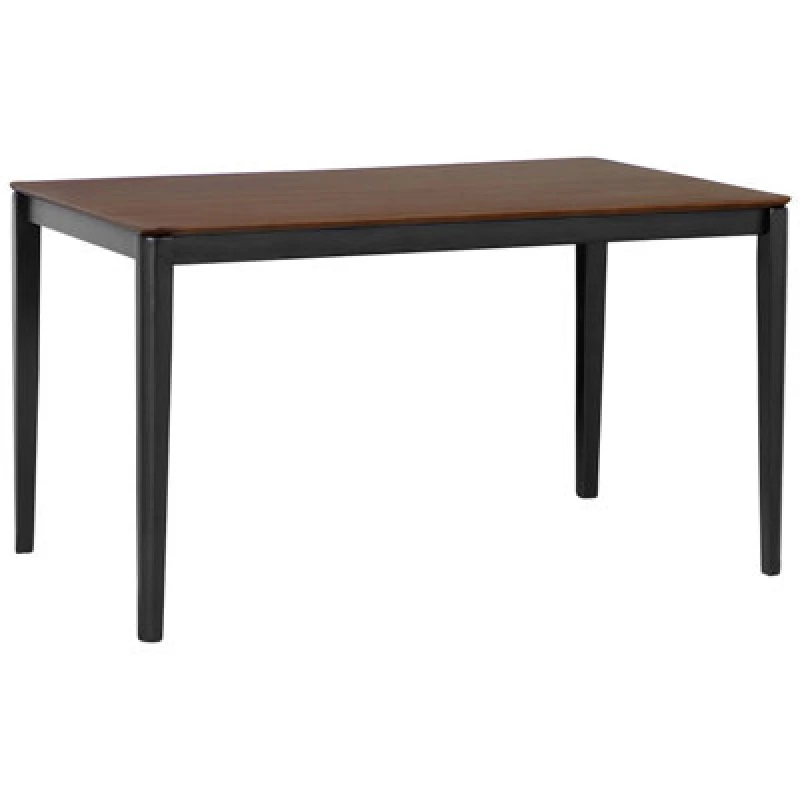 Image of Beliani Dining Table Cedar Dark Walnut 135cm 80 Cm