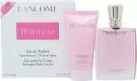 Image of Lancome Miracle Gift Set 50ml Eau de Parfum + 50ml Body Lotion