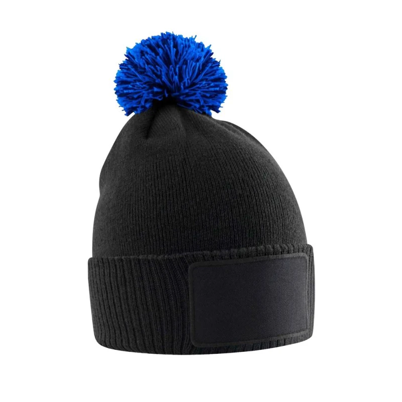 Image of Beechfield Snowstar girls's Children's beanie in Black