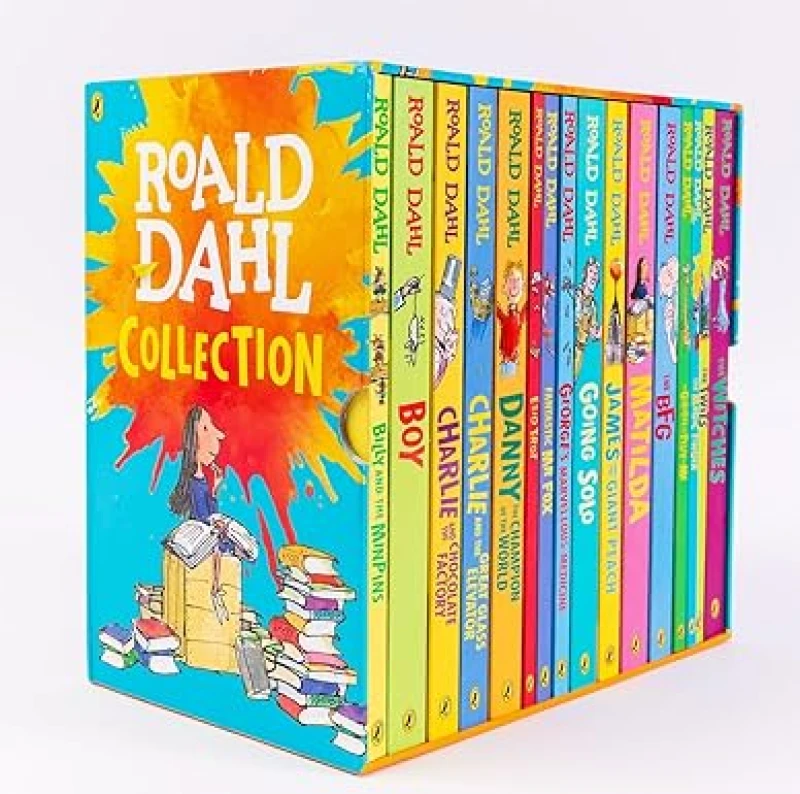 Image of Penguin Books Roald Dahl Collection 16 Books Set, BFG, Matilda, The Witches, The Twits