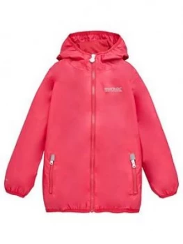 Image of Regatta Girls Lever Ii Waterproof Jacket - Pink
