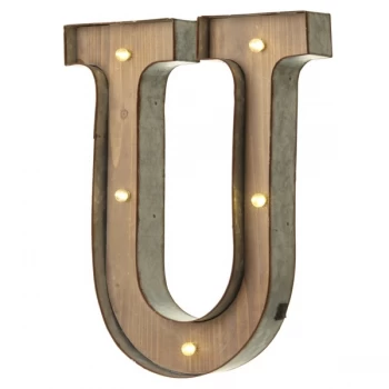 Image of U With LED Letter By Heaven Sends