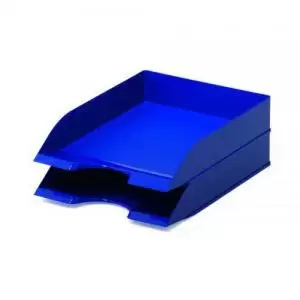 Image of Durable Basic A4 Letter Tray Blue 10937DR