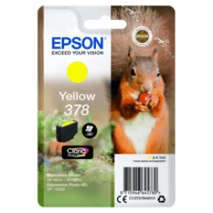 Image of Epson Squirrel 378 Yellow Ink Cartridge