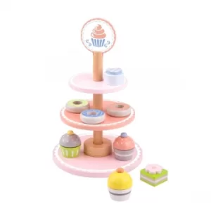 Image of Wooden Dessert Stand Playset