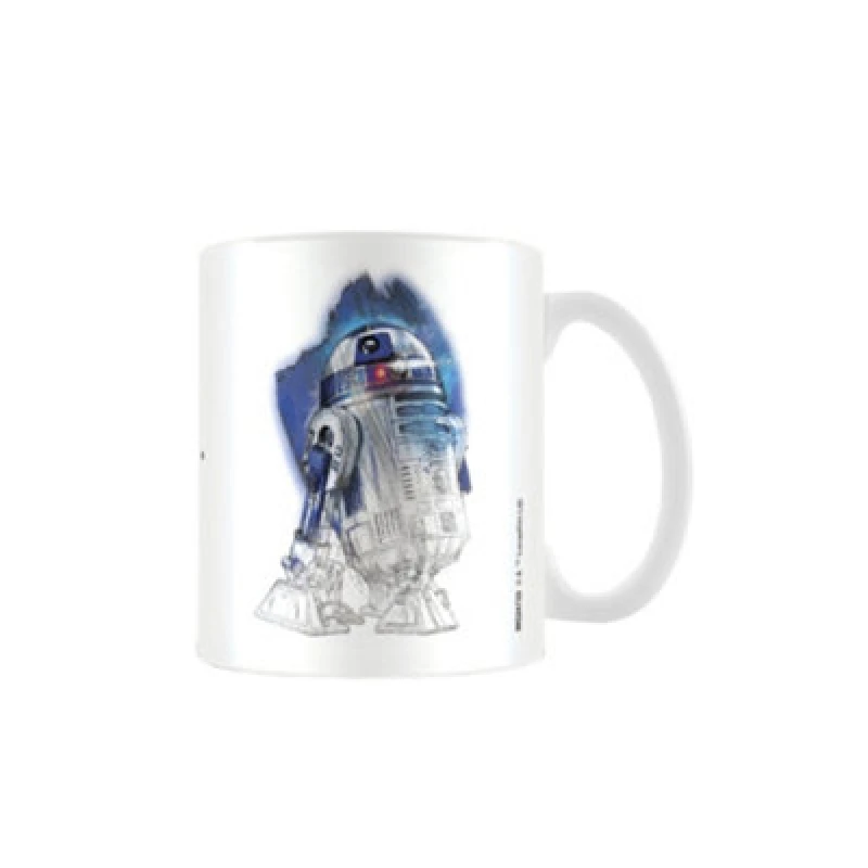 Image of Star Wars: The Last Jedi Brush Stroke R2-D2 Mug White unisex