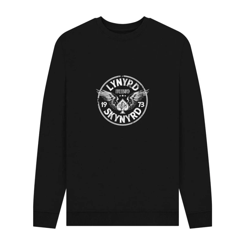 Image of Lynyrd Skynyrd Mens Freebird Print Sweatshirt in Black Size: Small Black Male S