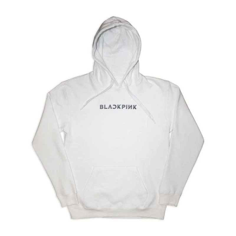 Image of BlackPink Mens Born Pink Hoodie in White Size: Medium White Male M