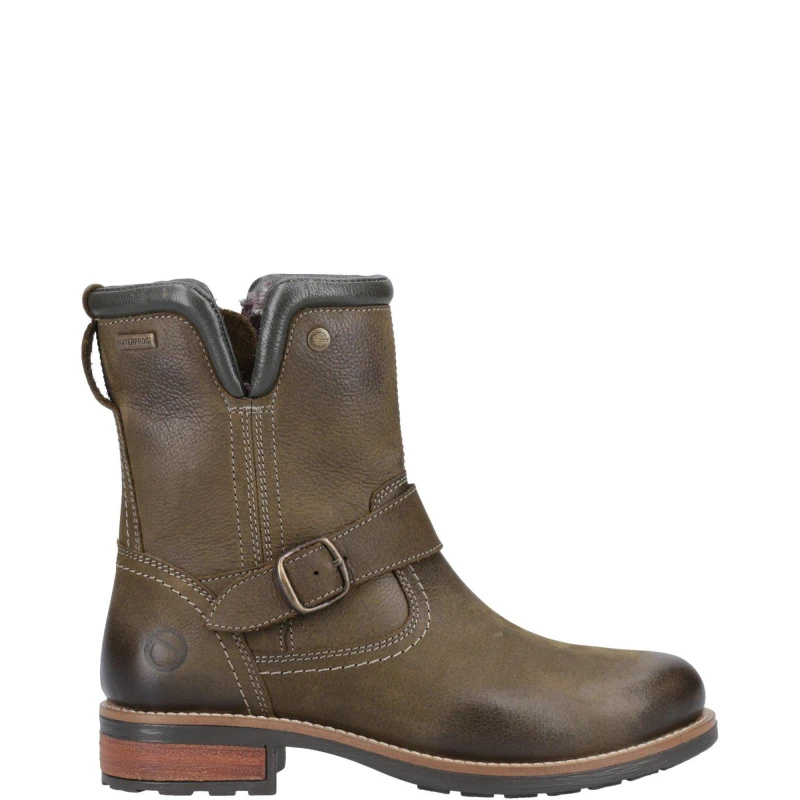Image of Cotswold 'Kinsham' Ankle Boots Khaki