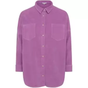 Image of French Connection Paula Micro Cord Rhodes Shacket - Purple