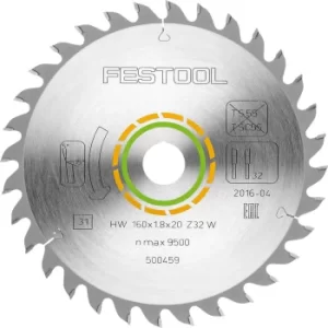 Image of Festool Fine Tooth Wood Cutting Circular Saw Blade 190mm 48T FastFix
