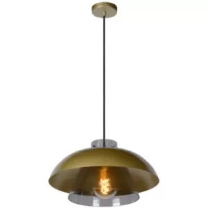 Image of Lucide AVONMORE - Pendant Light - Ø40cm - 1xE27 - Matt Gold, Brass