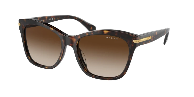 Image of Ralph Lauren Woman Ralph Lauren RA5310U 500313 Sunglasses Acetate Turtle Brown Squared Normal Shaded Turtle Sunglasses Woman Acetate