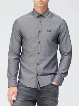 Image of Hugo Boss Brod Textured Shirt Black Size M Men