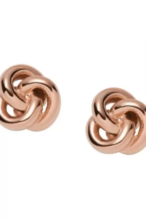 Image of Fossil Jewellery Knot Stud Earrings JEWEL JF01364791