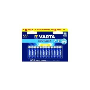 Image of Varta AAA High Energy Battery Alkaline Pack of 12 4903121482