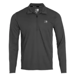 Image of Karrimor Long Sleeve Zip Top Mens - Grey