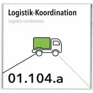 Image of Moedel - Easy Door Sign Kairo 14.9x14.9x1cm White 5 pcs white