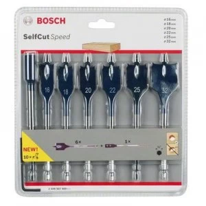 Image of Wood fraise set 7 Piece Bosch Accessories 2608587009 1/4 (6.3 mm) 1 Set