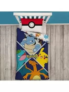 Image of Pokemon Stance Single Duvet Cover Set - Multi