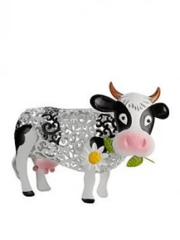 Image of Smart Solar Solar Silhouette Daisy Cow Garden Ornament