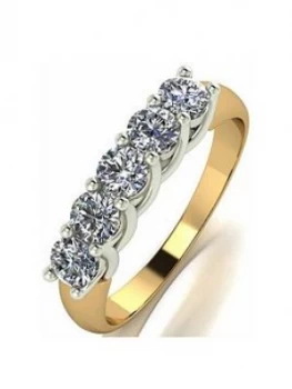 Image of Moissanite 18Ct Gold 1Ct Total Eternity Ring